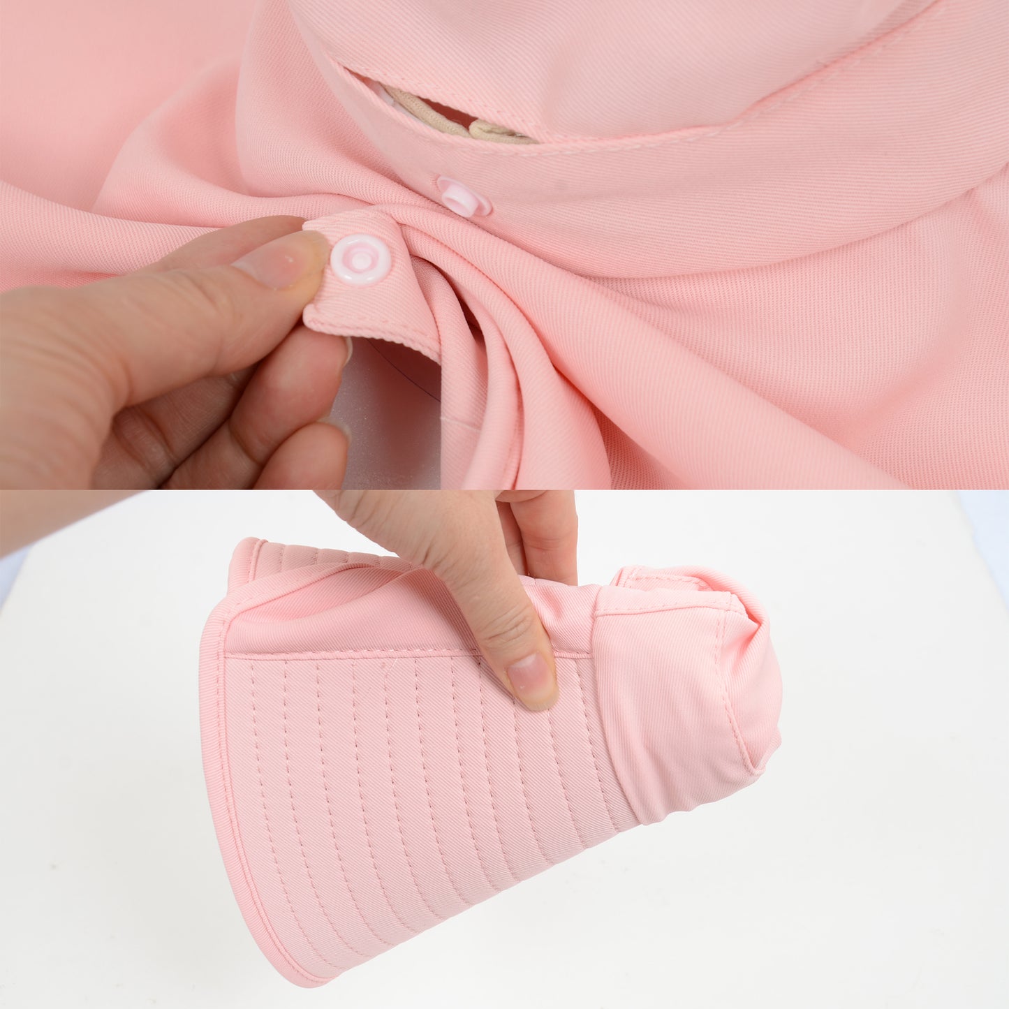 Women Ponytail Sun Hat Wide Brim Sun Hat with Flap Packable Adjustable Summer Beach Hat