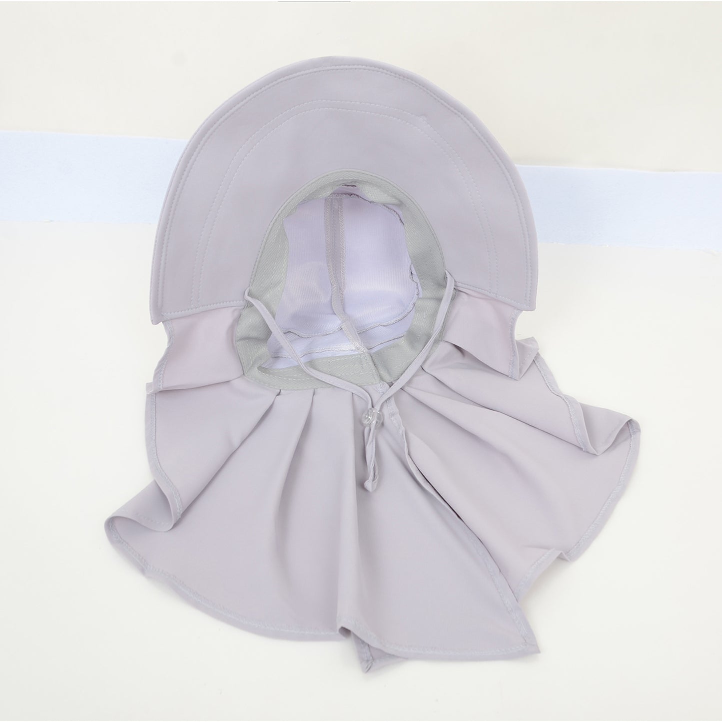 Womens Wide Brim Sun Hat UV Protection Flap Design with Back Bow Detail and Adjustable Chin Strap