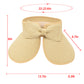 Women's Wide Brim Visor Hat with Bow Detail Adjustable Velcro Closure for Beach or Outdoor Protection