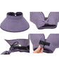Women's Wide Brim Visor Hat with Bow Detail Adjustable Velcro Closure for Beach or Outdoor Protection