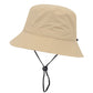 Bucket Hat Wide Brim UV Protection Lightweight Packable Outdoor Sun Hat with Adjustable Chin Strap