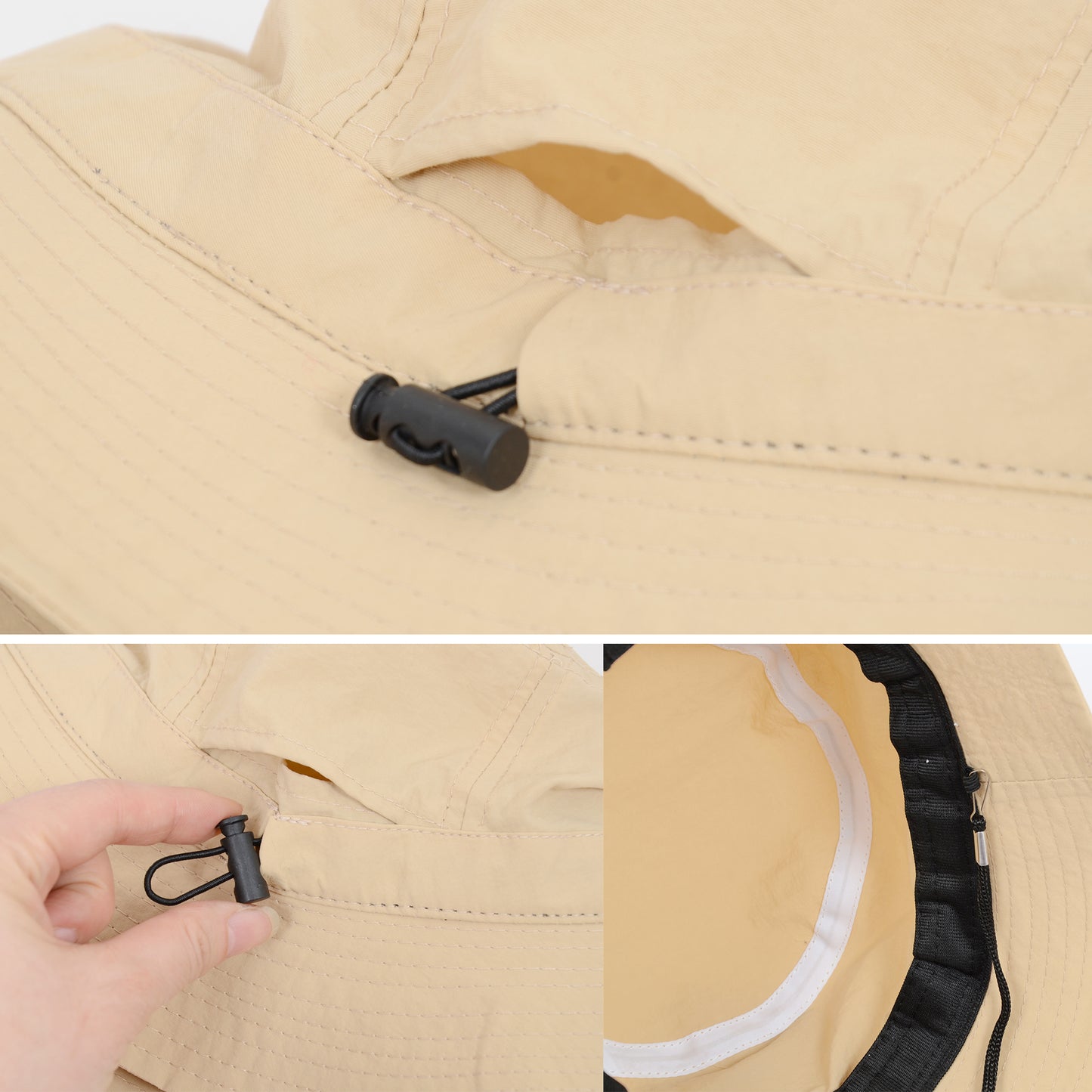 Bucket Hat Wide Brim UV Protection Lightweight Packable Outdoor Sun Hat with Adjustable Chin Strap