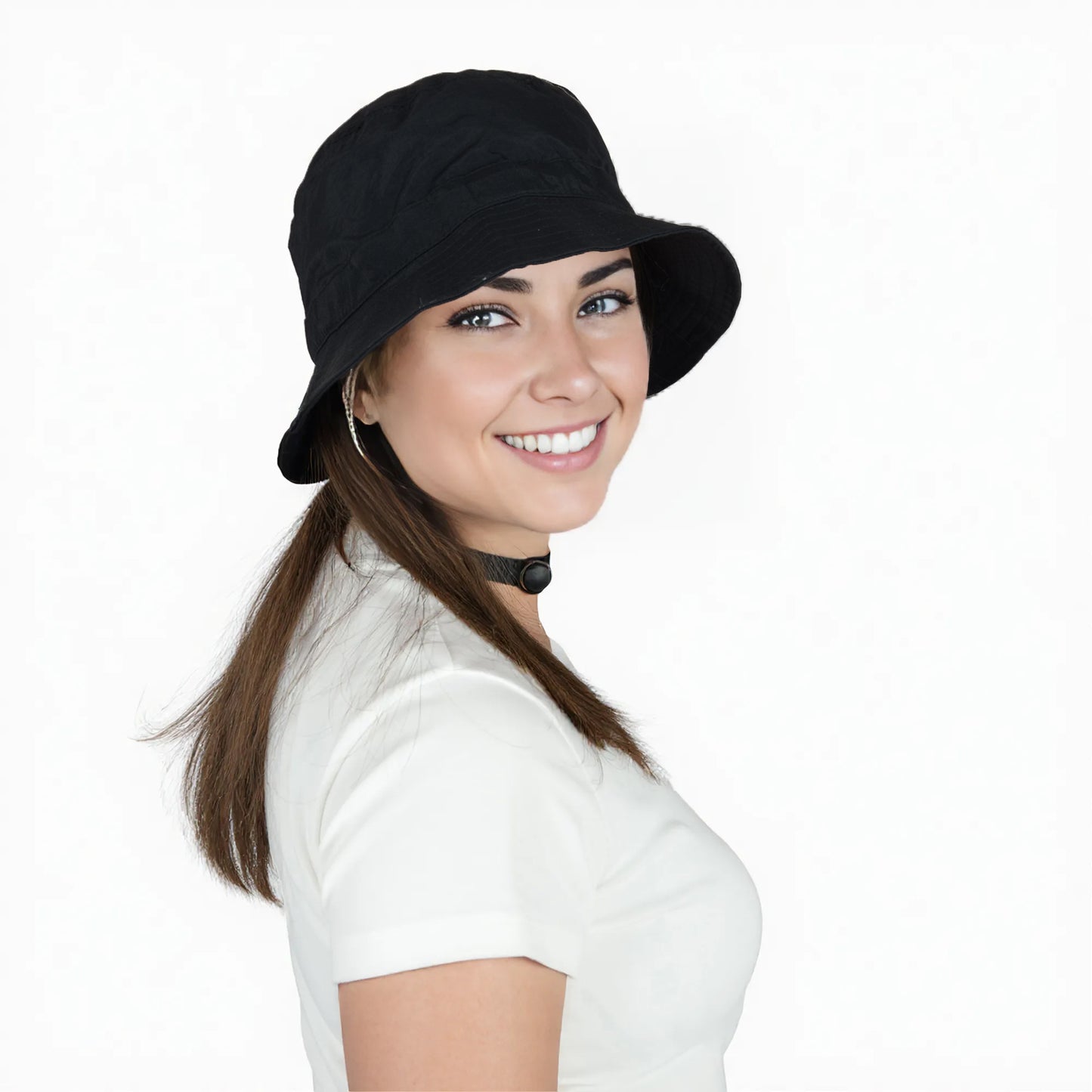 Bucket Hat Wide Brim UV Protection Lightweight Packable Outdoor Sun Hat with Adjustable Chin Strap