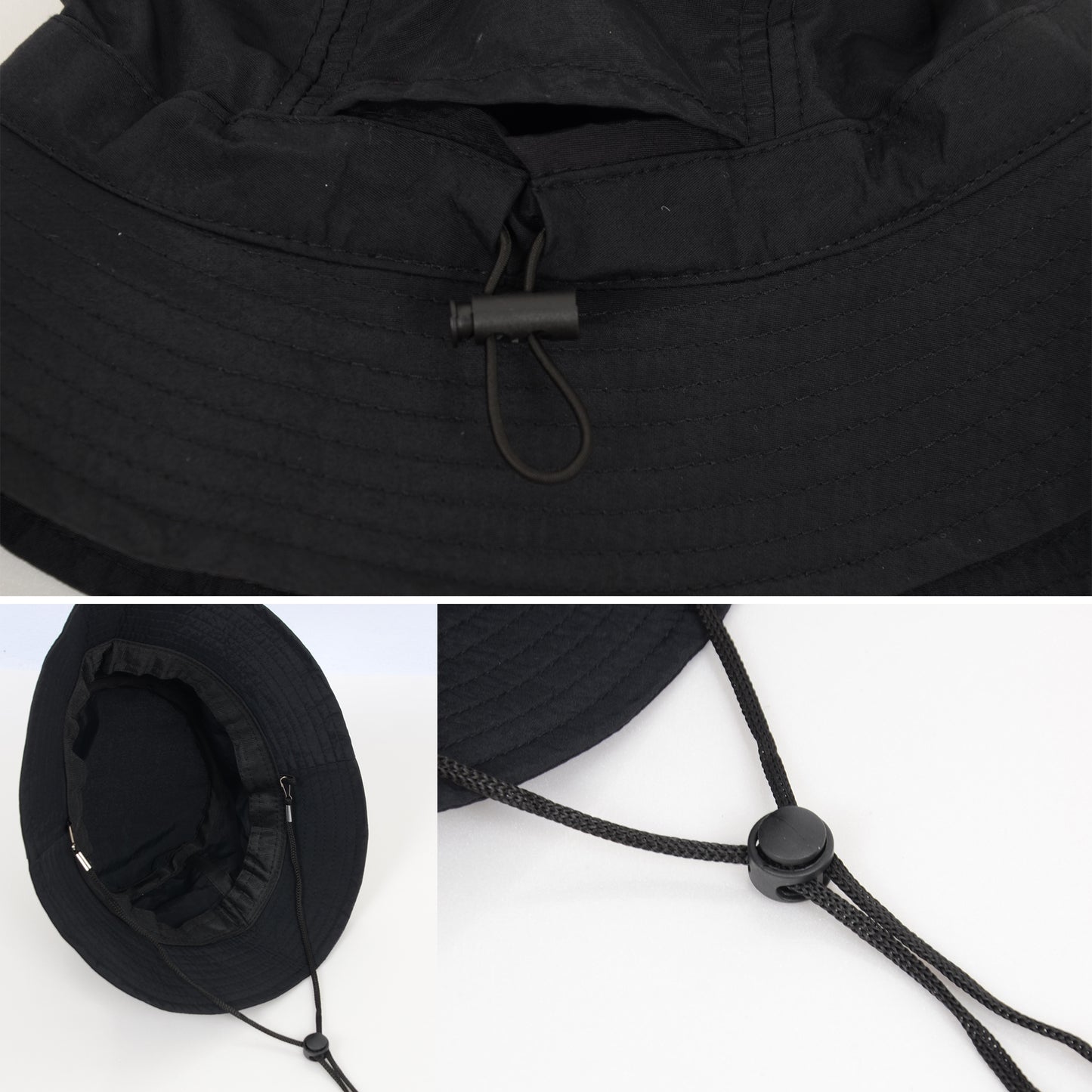 Bucket Hat Wide Brim UV Protection Lightweight Packable Outdoor Sun Hat with Adjustable Chin Strap