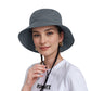 Bucket Hat Wide Brim UV Protection Lightweight Packable Outdoor Sun Hat with Adjustable Chin Strap