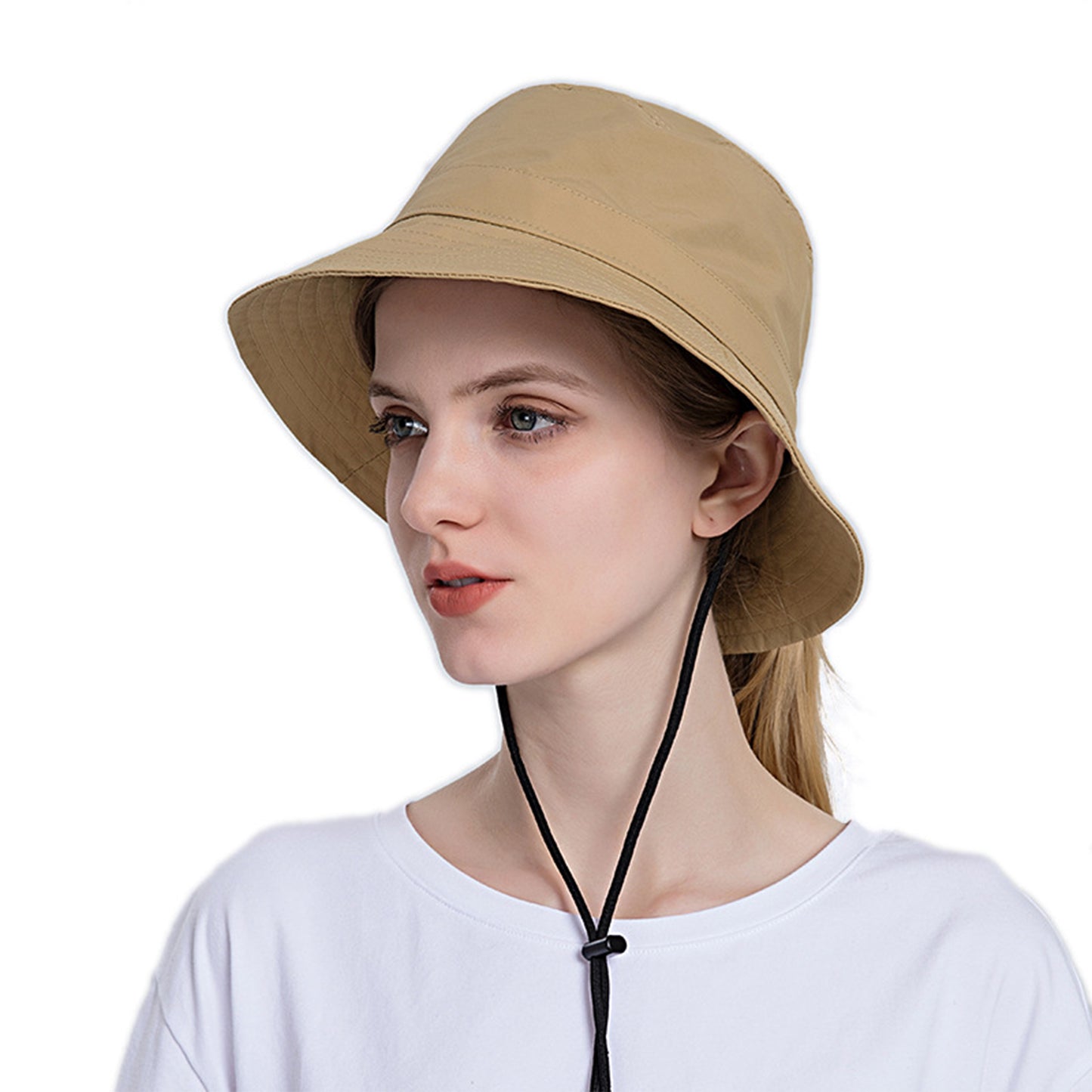 Bucket Hat Wide Brim UV Protection Lightweight Packable Outdoor Sun Hat with Adjustable Chin Strap