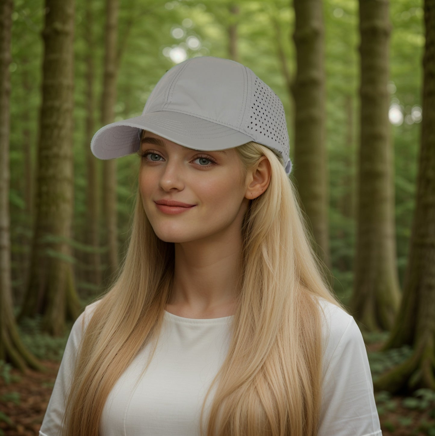 Women's Perforated Sports Baseball Cap Stylish Anti-UV Sun Protection Hat