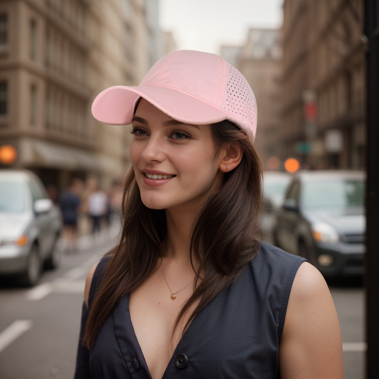 Women's Perforated Sports Baseball Cap Stylish Anti-UV Sun Protection Hat