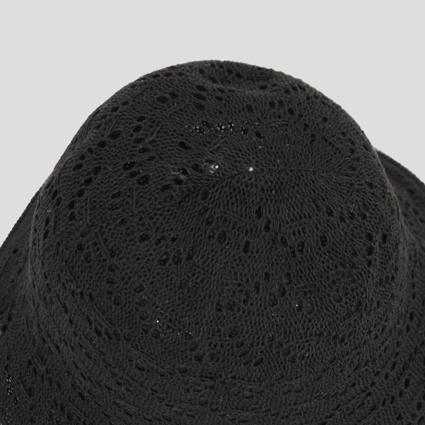 Women's Crocheted Bucket Hat Foldable Breathable Sun Protection