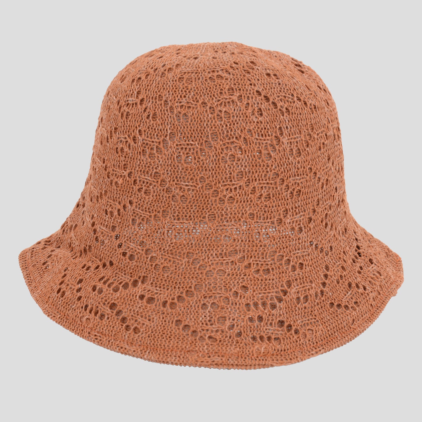 Women's Crocheted Bucket Hat Foldable Breathable Sun Protection