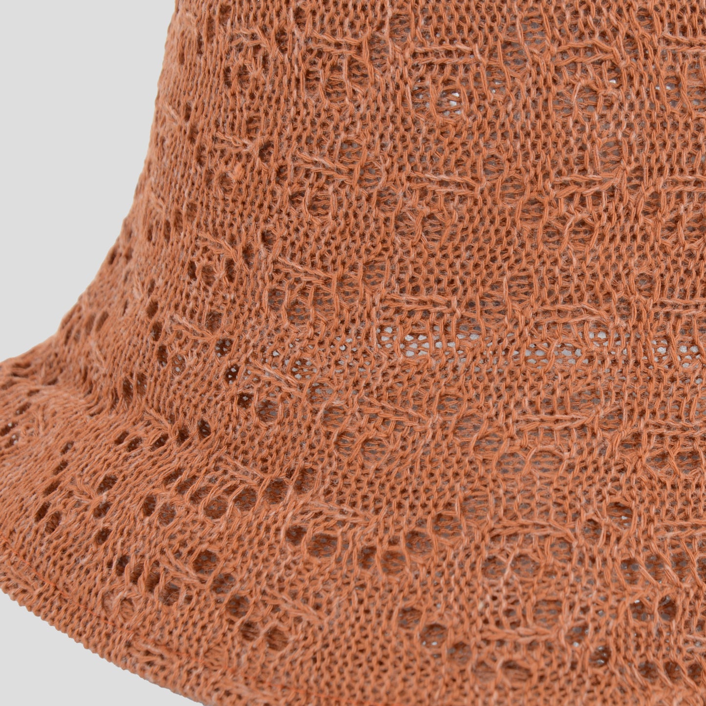 Women's Crocheted Bucket Hat Foldable Breathable Sun Protection