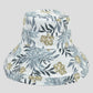 Women's Reversible Bucket Hat Stylish Floral Printing Sun Protection