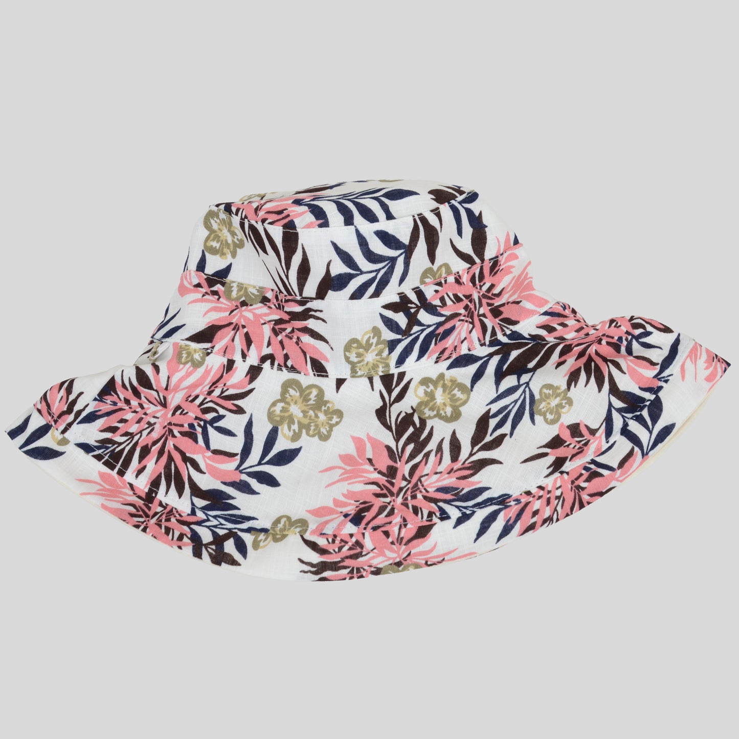 Women's Reversible Bucket Hat Stylish Floral Printing Sun Protection