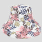 Women's Reversible Bucket Hat Stylish Floral Printing Sun Protection