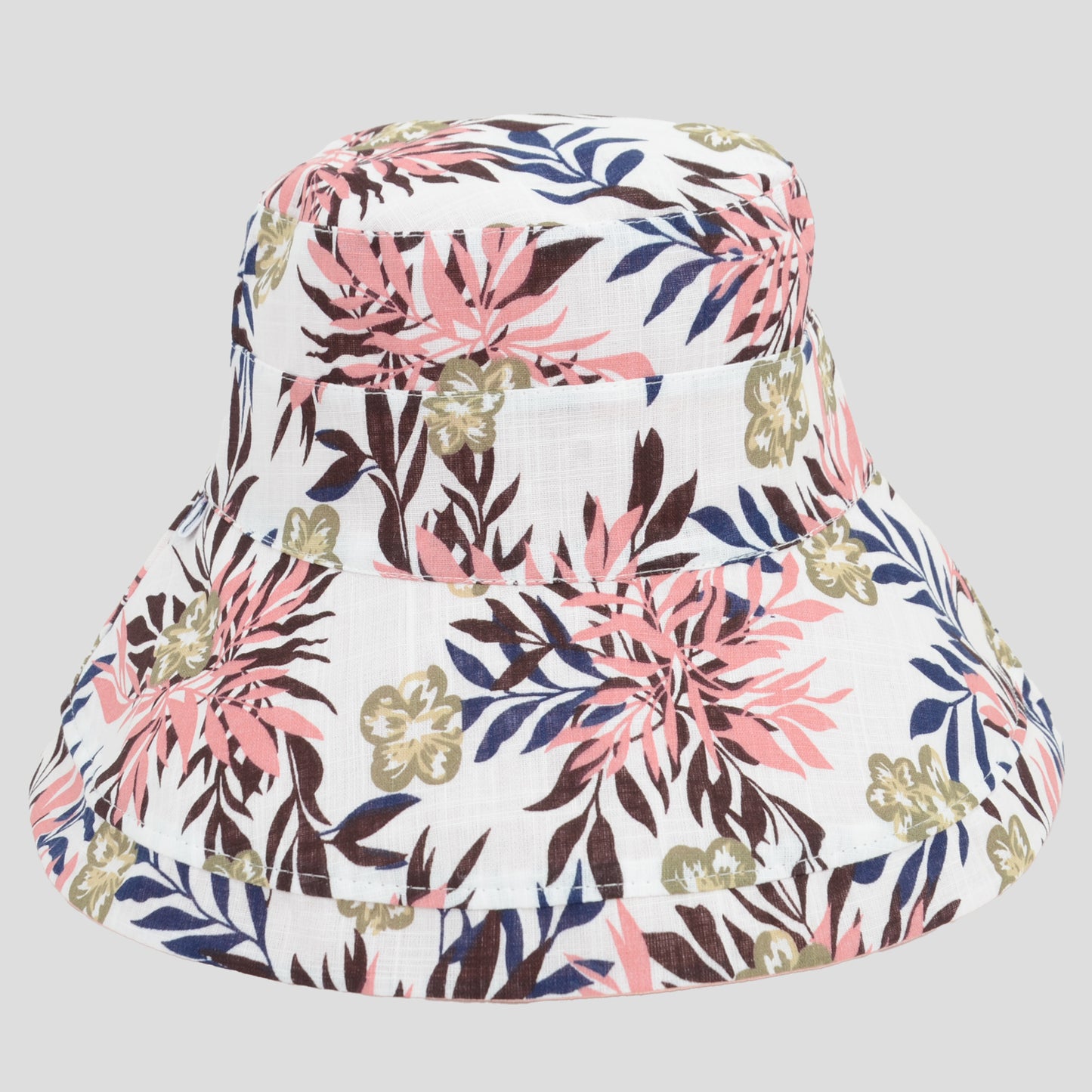 Women's Reversible Bucket Hat Stylish Floral Printing Sun Protection