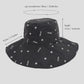 Women's Star Print Bucket Hats Reversible Anti-UV Hat