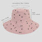 Women's Star Print Bucket Hats Reversible Anti-UV Hat