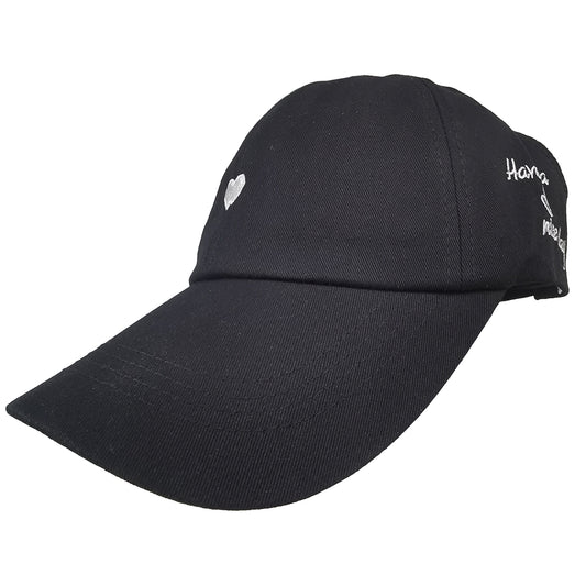 Women's Embroidered Baseball Cap Large Bun Half Hollow Top Soft Cotton Trucker Hat