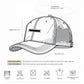 Women's Embroidered Baseball Cap Large Bun Half Hollow Top Soft Cotton Trucker Hat