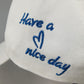 Women's Embroidered Baseball Cap Large Bun Half Hollow Top Soft Cotton Trucker Hat