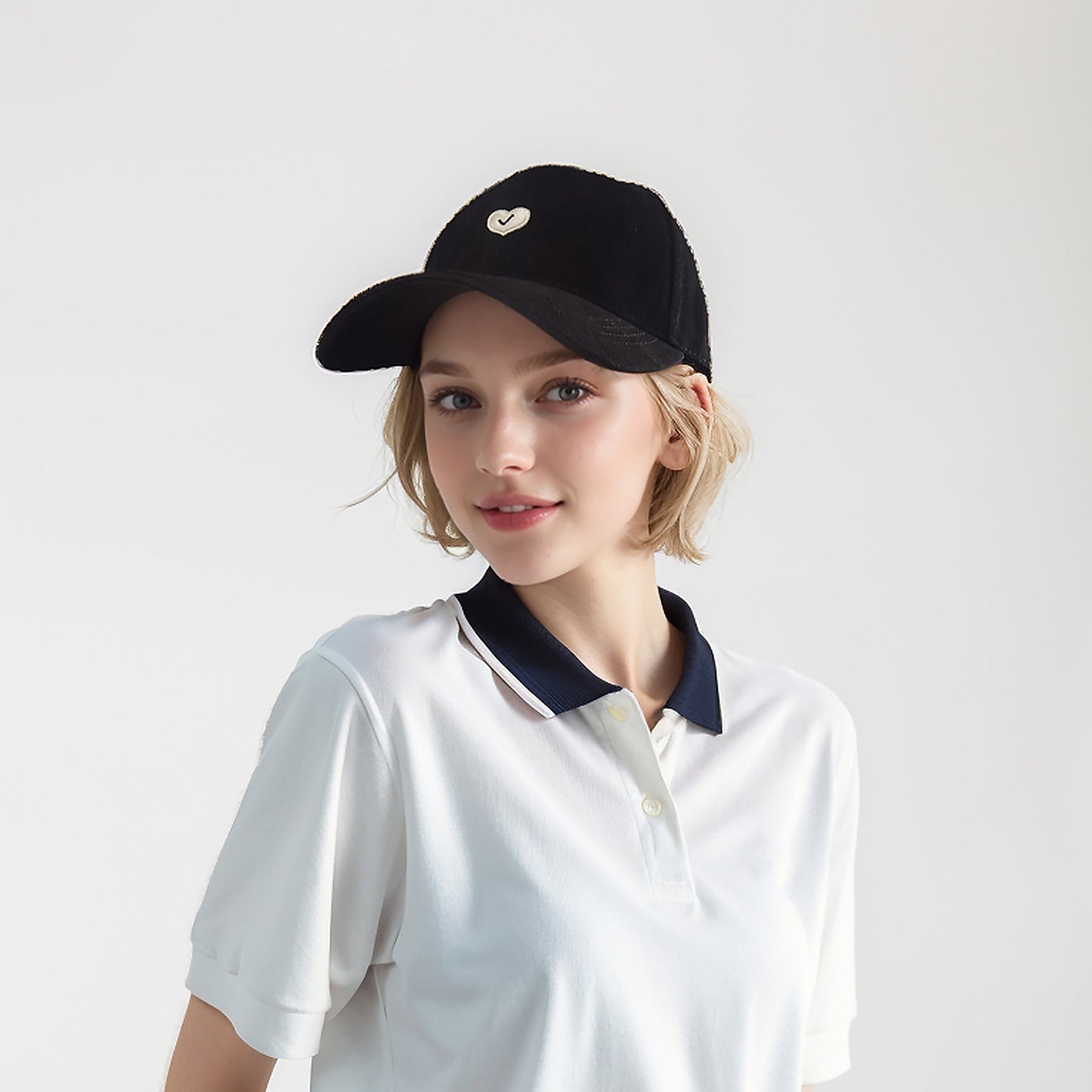 Women's Embroidered Baseball Cap Low Bun Large Head Circumference Soft Cotton Trucker Hat