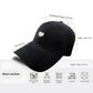 Women's Embroidered Baseball Cap Low Bun Large Head Circumference Soft Cotton Trucker Hat