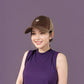 Women's Embroidered Baseball Cap Low Bun Large Head Circumference Soft Cotton Trucker Hat