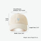 Women's Heart Embroidered Baseball Cap Low Bun Soft Cotton Trucker Hat
