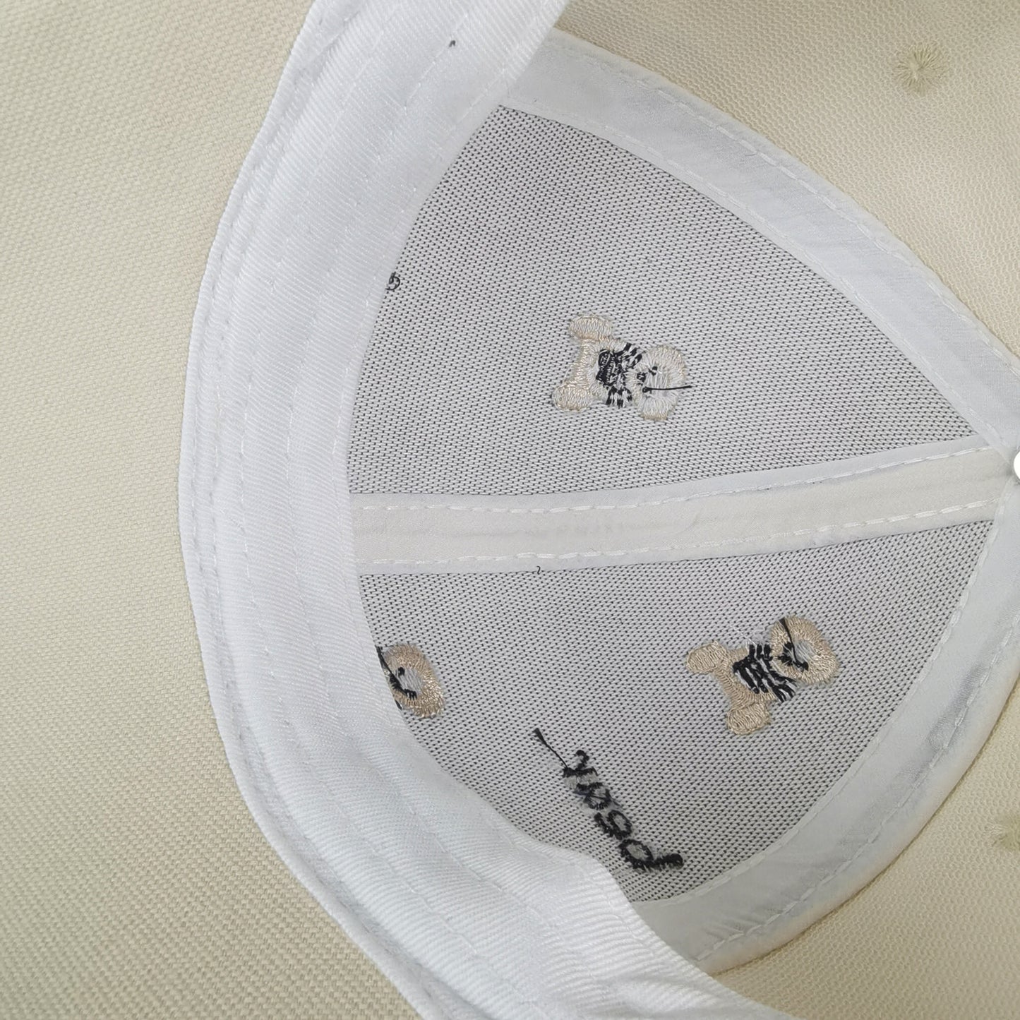 Women's Bear Embroidered Baseball Cap Low Bun Large Head Circumference Soft Cotton Trucker Hat