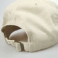 Women's Flower Embroidered Baseball Cap Low Bun Soft Cotton Trucker Hat