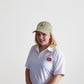 Women's Flower Embroidered Baseball Cap Low Bun Soft Cotton Trucker Hat