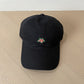 Women's Flower Embroidered Baseball Cap Low Bun Soft Cotton Trucker Hat