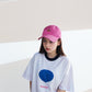 Women's Flower Embroidered Baseball Cap Low Bun Soft Cotton Trucker Hat