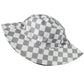 Women's Bucket Hats Reversible Checkered Pattern Fisherman Cap