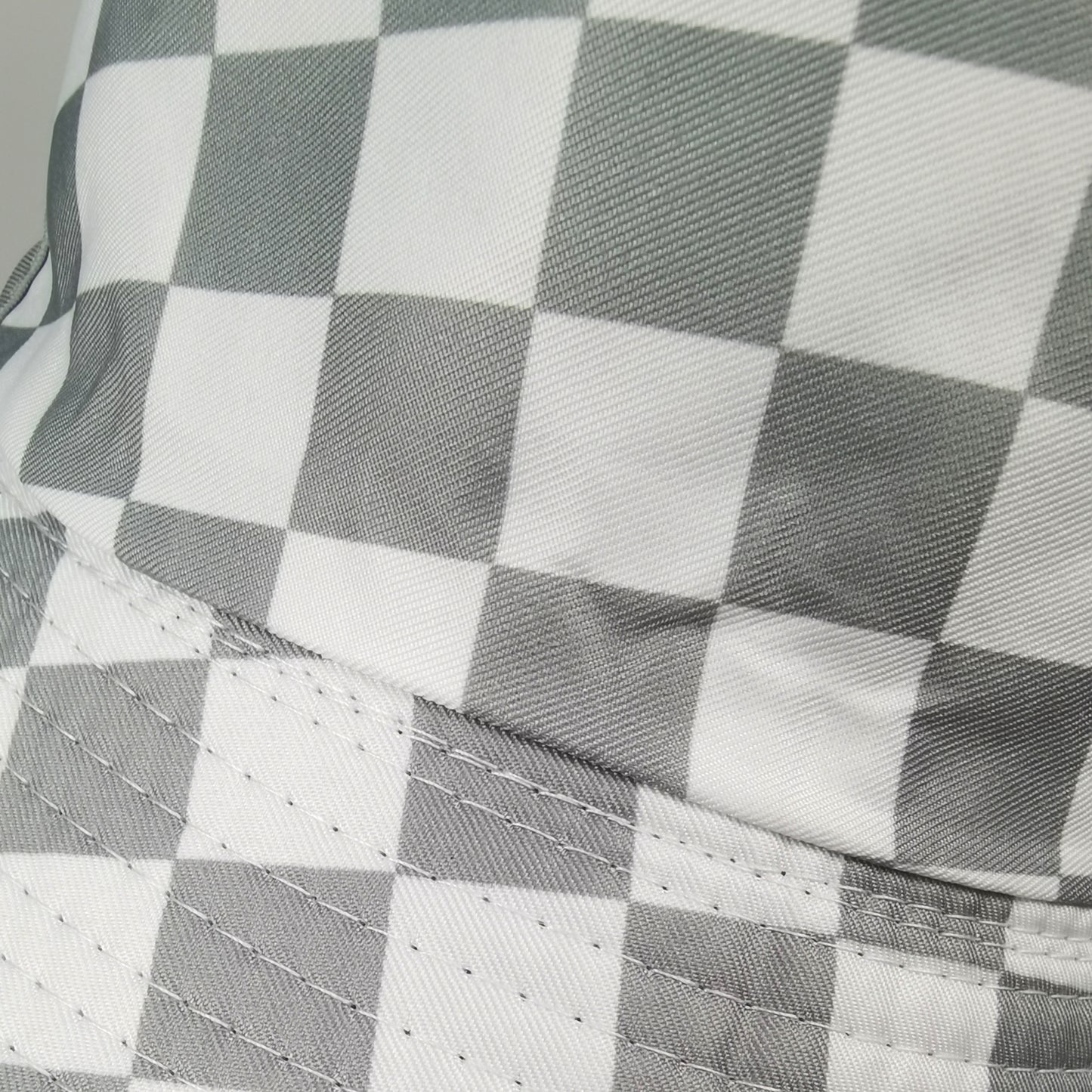 Women's Bucket Hats Reversible Checkered Pattern Fisherman Cap
