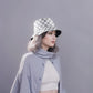 Women's Bucket Hats Reversible Checkered Pattern Fisherman Cap