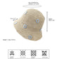 Women's Bucket Hats Flower Crochet Pattern Papyrus Fisherman Cap