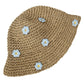 Women's Bucket Hats Flower Crochet Pattern Papyrus Fisherman Cap