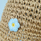 Women's Bucket Hats Flower Crochet Pattern Papyrus Fisherman Cap