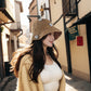Women's Bucket Hats Flower Crochet Pattern Papyrus Fisherman Cap