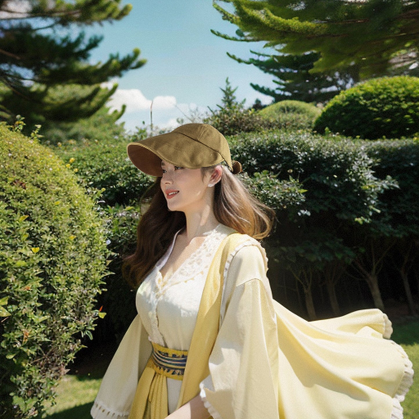 Women's Floppy Hats Bow Soft Foldable Large Sun Brim