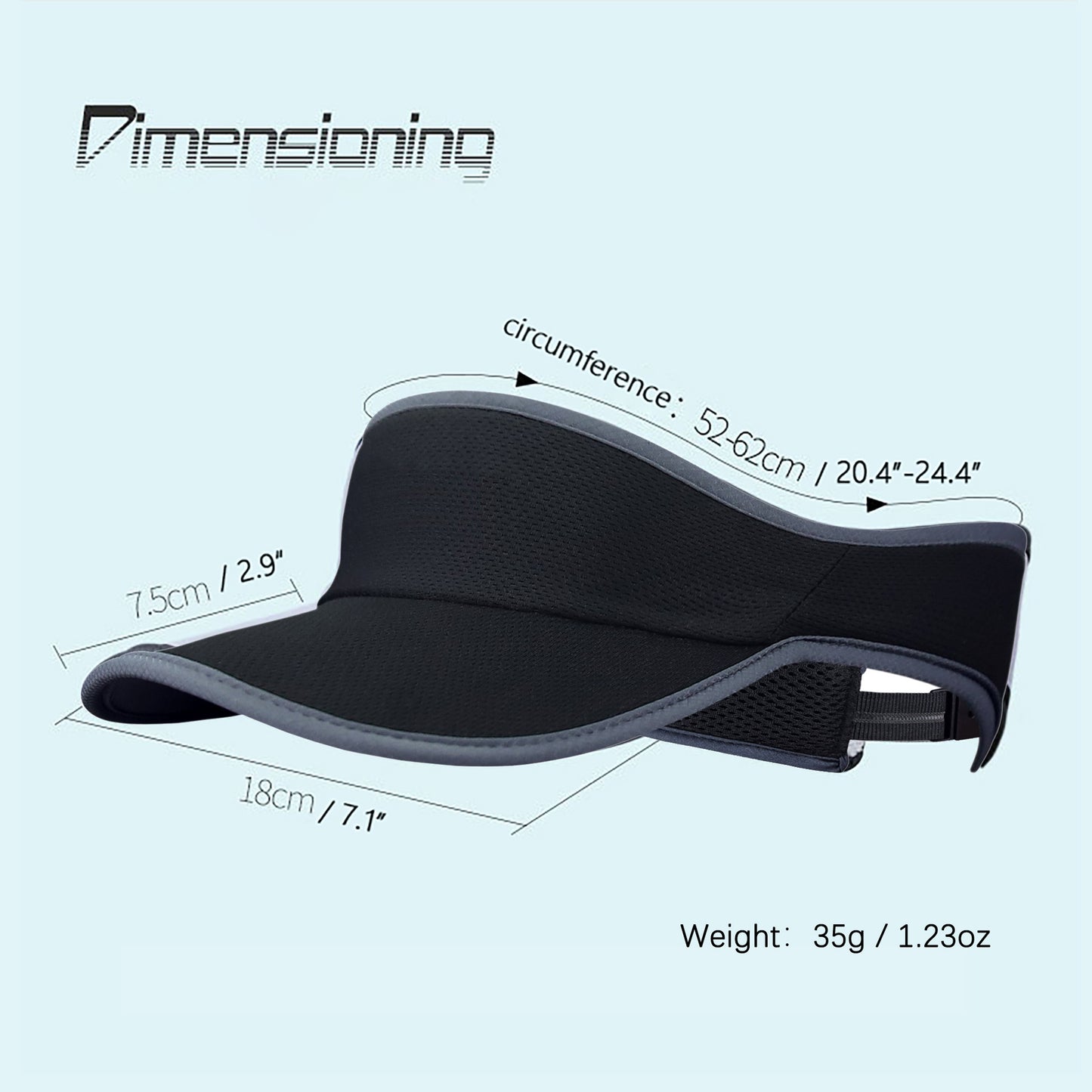 Women's Sports Sun Visors Lightweight Soft Headbang with Brim