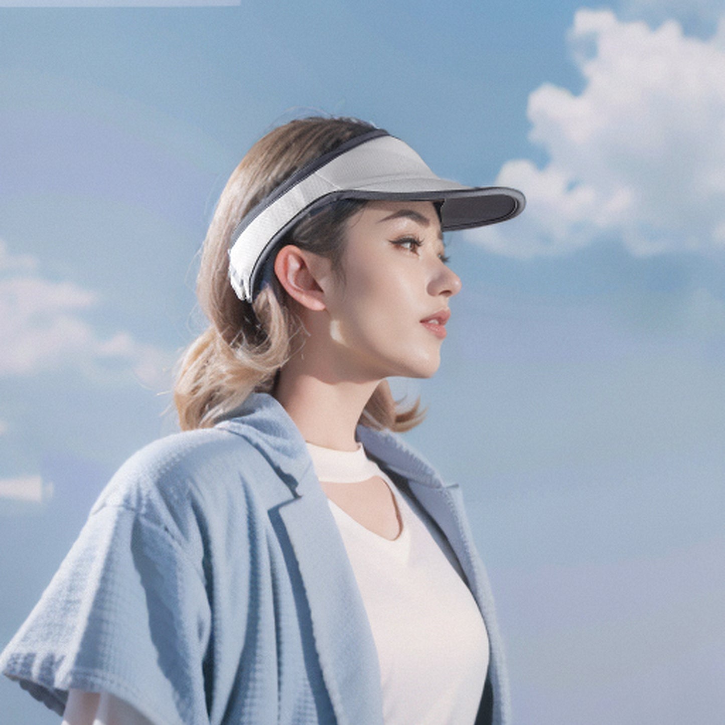 Women's Sports Sun Visors Lightweight Soft Headbang with Brim