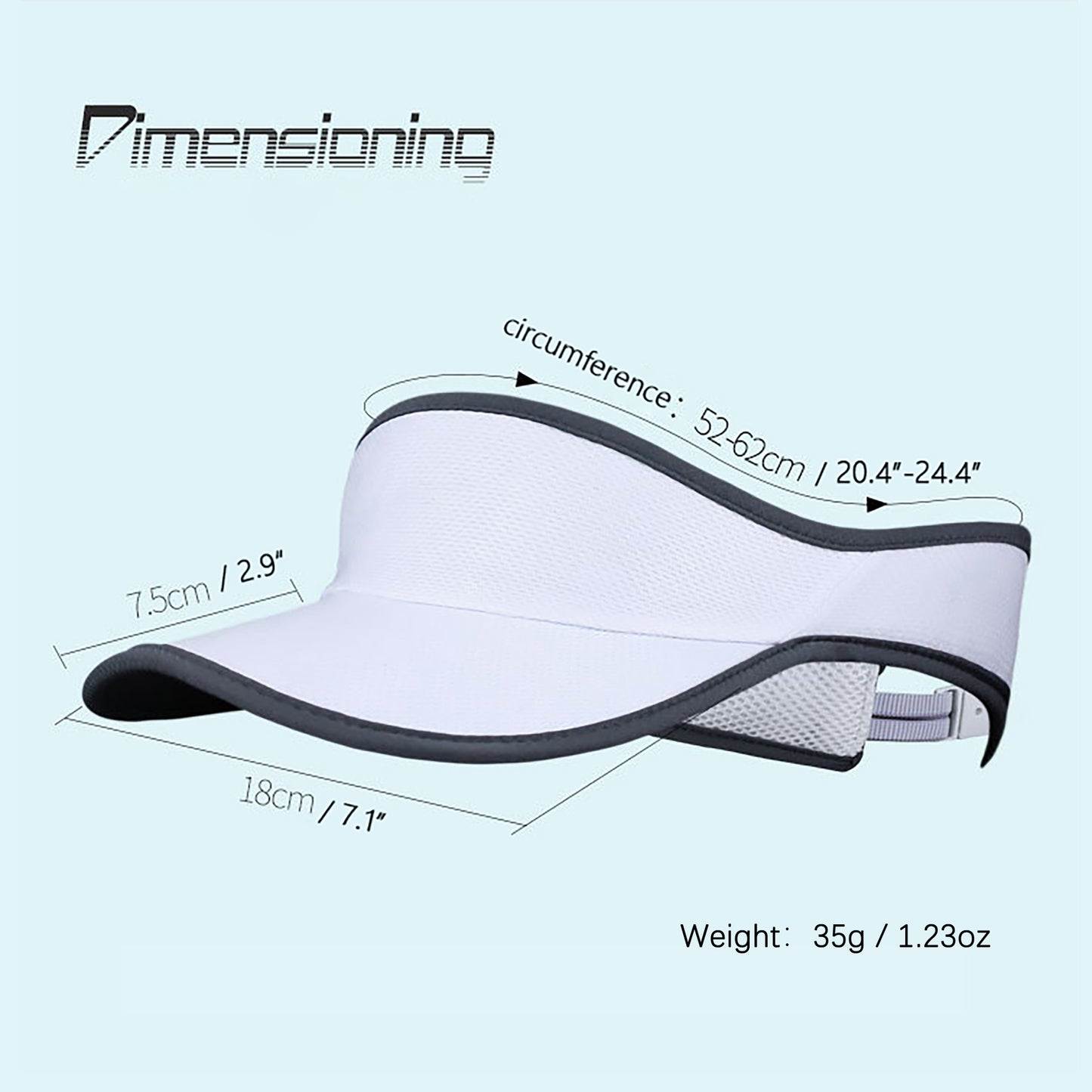 Women's Sports Sun Visors Lightweight Soft Headbang with Brim