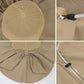 Womens Mesh Panel Wide Brim Sun Hat with Back Flap UV Protection and Tie Detail for Outdoor Activities