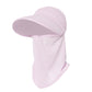 Womens Detachable Face Cover Sun Visor Cap UV Protection Mesh Panel Design with Extra Wide Brim