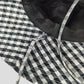 Women's Gingham Wide - Brim Sun Hat with Bow Chin Strap