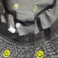 Women's Denim Bucket Hat Foldable with Smiley Face Embroidery