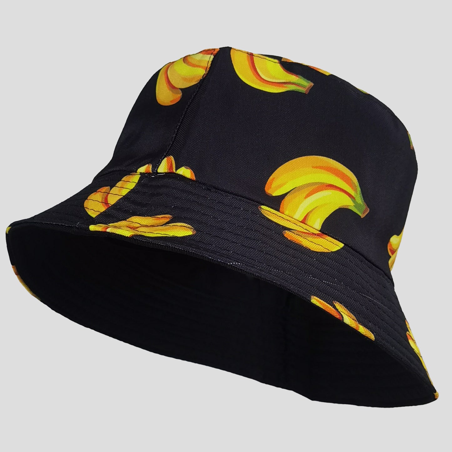 Women's Reversible Bucket Hat Stylish Fruit Printing Sun Protection