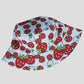 Women's Reversible Bucket Hat Stylish Fruit Printing Sun Protection